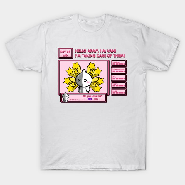 BT21- VAN Game Style T-Shirt by Innsmouth